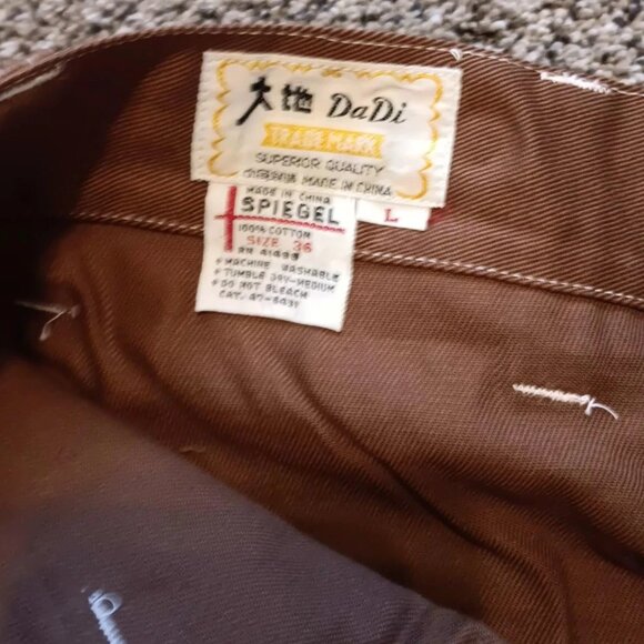 Vtg Spiegal Casual Flare Bottoms Men's Jeans BRONZE Retro 36L X 33 NWT DEADSTOCK - Picture 5 of 7